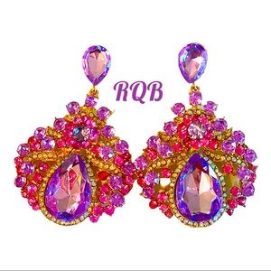 Purple and Lavender Pageant Earrings
